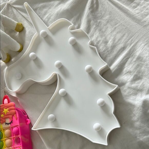 Lot of 9 Assorted Unicorn Items Pouch Keychains,Plushie Night Light, Pop-it bag - Picture 2 of 16